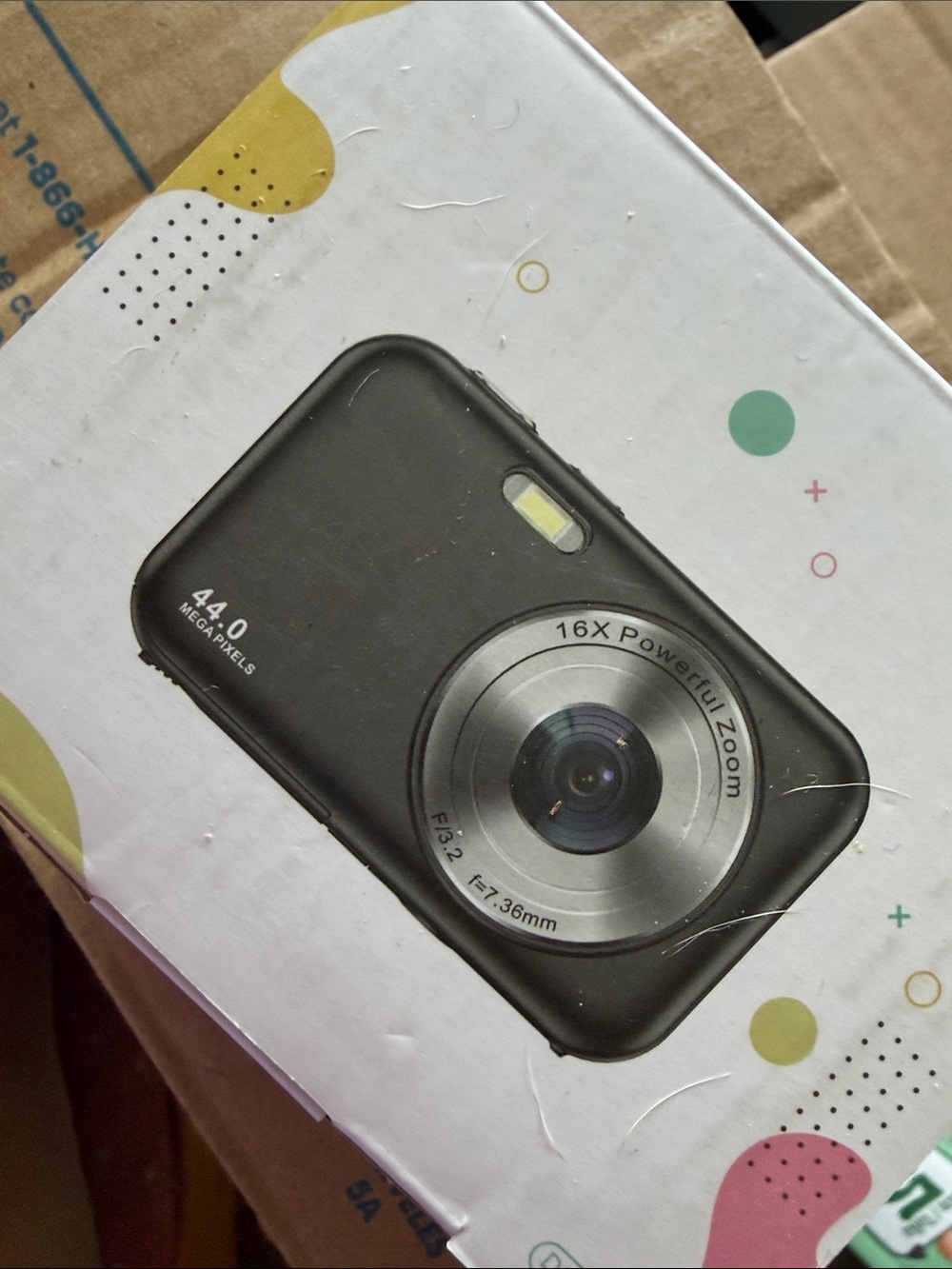 Amazon Black Compact Digital Camera with Silver Lens Ring
